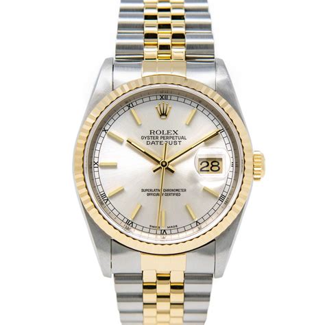 rolex datejust 36 gold silber|rolex datejust 36 all gold.